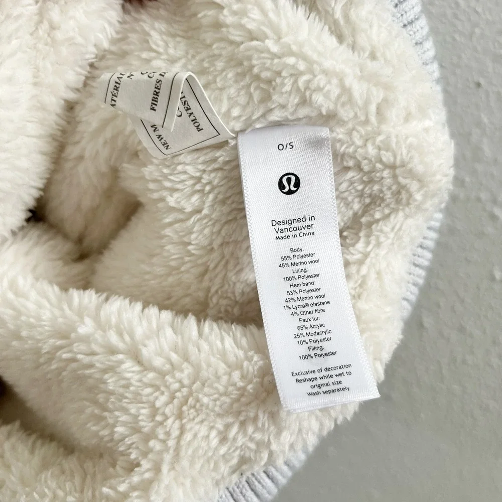 LULULEMON Sherpa Weave Pom Beanie